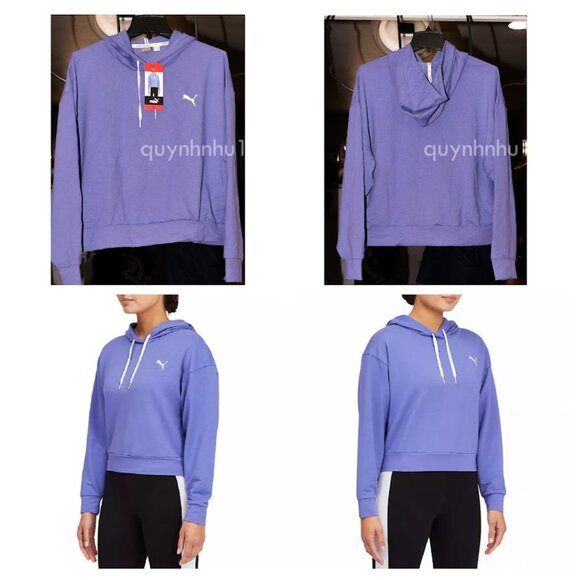 Puma Sweaters - NWT PUMA Women's Lightweight Modern Sport Hoodie Pullover in Blue